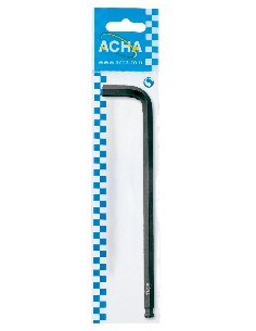 Caja Llave hexagonal acodada con bola pavonada larga Cr.-Va. (5)