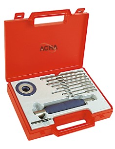 Estuche 8 botadores intercambiables Cromo-Vanadio. Mango Air-Grip