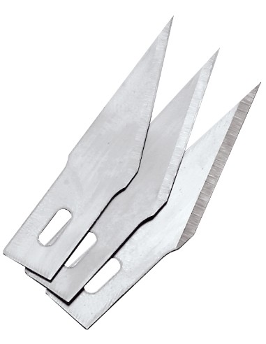 5 hojas repuesto triangulares para cuchillo de precisi