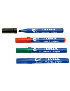 Rotulador de tinta permanente "LYRA". Medio-Punta cuadrada