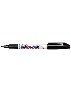 Rotulador de tinta permanente "DURA INK 15". Fino-Bala