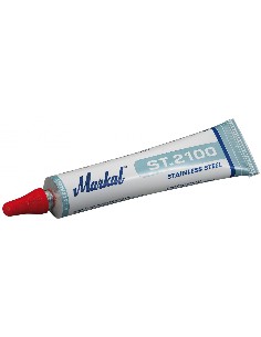 Tubo de marcar de pintura indeleble para acero inox. "ST 2100" BLANCO