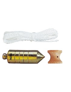 Plomada de acero zincada + Nuez di