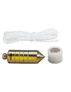 Plomada de acero zincada + Nuez di