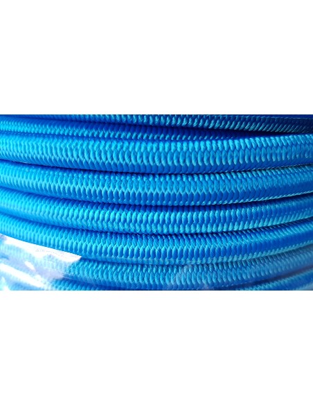 CUERDA ELASTICA POLIESTER AZUL DE 10 - MADEJA 10 M
