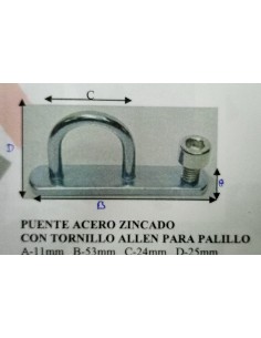 PUENTE ACERO ZINCADO CON TORNILLO< 2