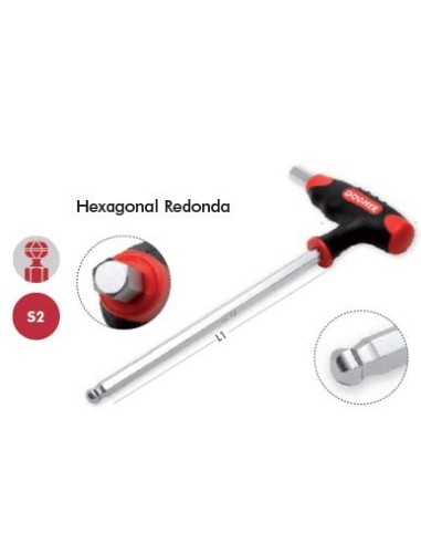 LLAVE EN T HEXAGONAL 4x120MM<