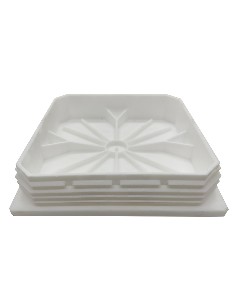 CONTERA INTERIOR CUADRADA 120X120 BLANCA< 2