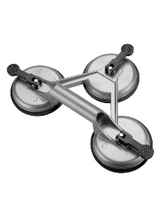 VENTOSA TRIPLE ALUMINIO 100KGS