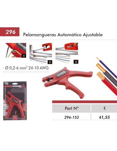 PISTOLA PELACAB. AJUST. 0,2-6mm2 CUTPRO