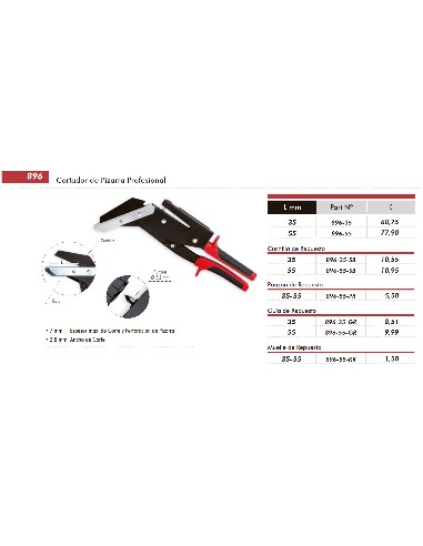 GUIA REPUESTO 55MM CORTADOR PIZARRA