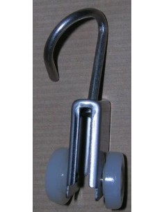 POLEA RIEL CORTINA RULINA INOXIDABLE RUEDA EXTERIOR 2