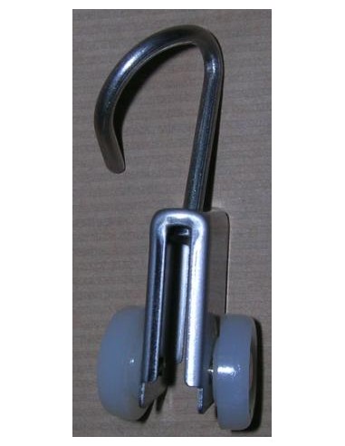 POLEA RIEL CORTINA RULINA INOXIDABLE RUEDA EXTERIOR<