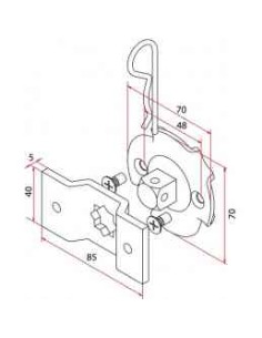 SOPORTE MOTOR SERIE 45 OBRA FAST CABEZA PLAST 2045005 - IDEMO 2