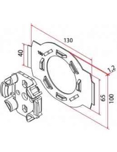 SOPORTE SERIE 45 FAST METALICO 2