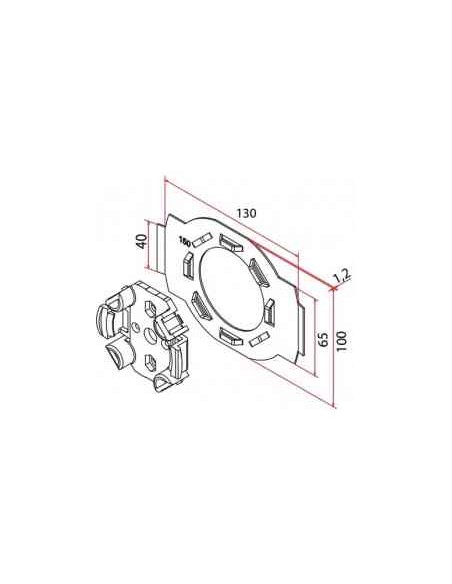 SOPORTE SERIE 45 FAST METALICO