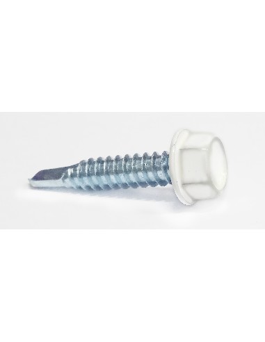 TORNILLO AUTOPERFORANTE 5,5X38 CABEZA EXAGONAL *BLANCO*