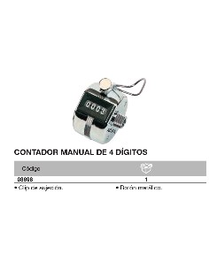 Contador manual de 4 d
