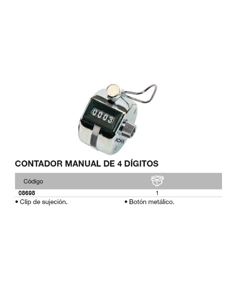 Contador manual de 4 d