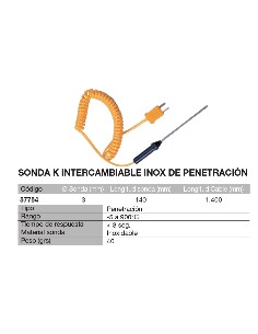 Sonda K intercambiable de penetraci 2
