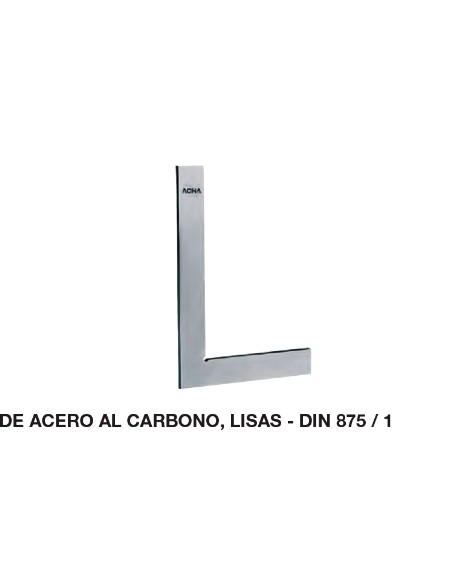 Escuadra DIN 875/1 de acero al carbono, lisa 750 x 500mm