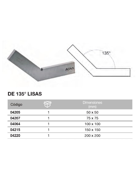 Escuadra Inox. de 135