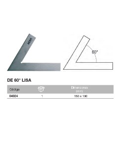 Escuadra de acero de 60 2