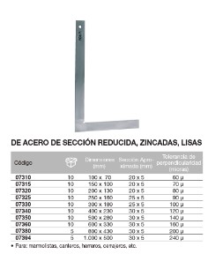 Escuadra de acero de secci 2