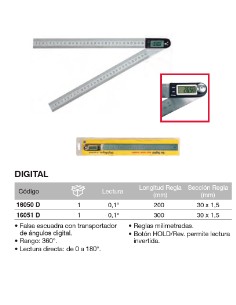 Falsa escuadra digital 200mm 2