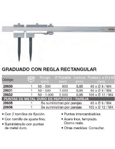 2 puntas metal duro para comp 2