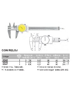 Calibre con reloj 0-300mm/Boca de 60 2