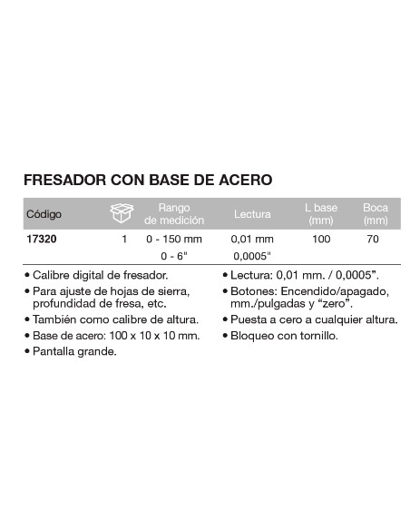 Calibre de altura / Gramil digital Econ