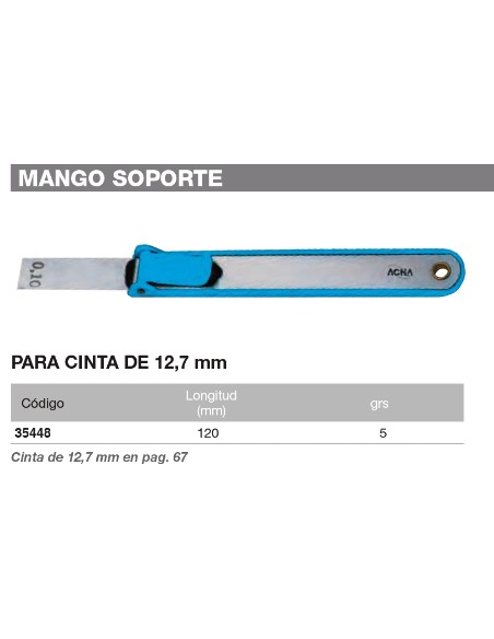 Mango soporte para cinta de 12,7mm 120mm