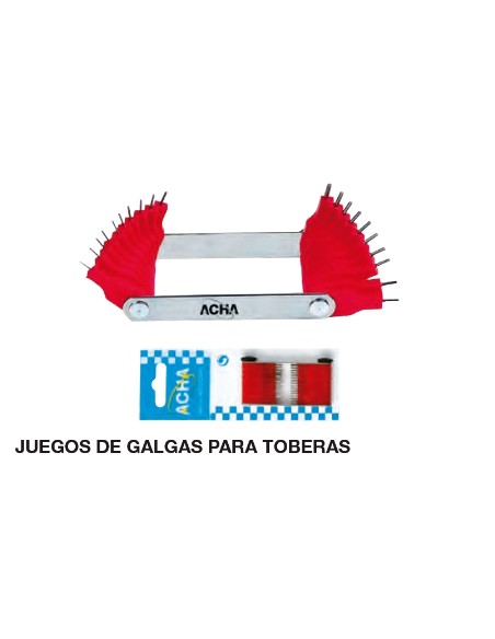 Galgas para toberas / 16 espigas 