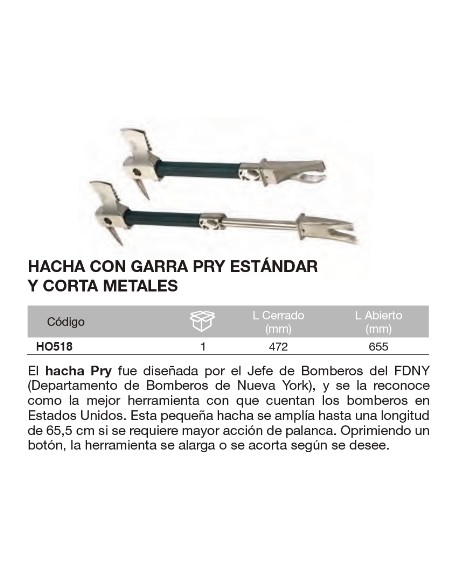 Hacha con garra  PRY est
