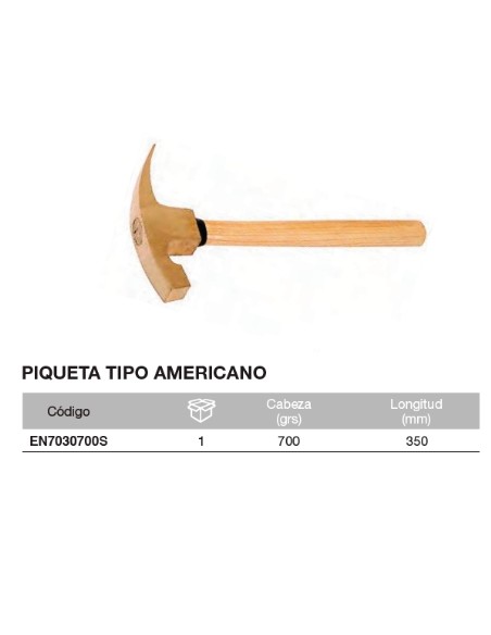 Piqueta tipo americano 700grs