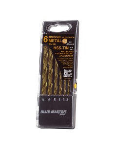JUEGO BROCA HSS 6 PIEZAS REF.DT9314 TIN