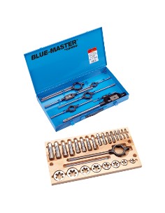 JUEGO DE MACHOS Y COJINETE BSP 1/8-1