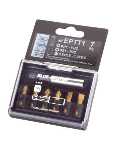 EST.PUNTAS ATORNILLAR 7 PZ. EPTT1 TIN