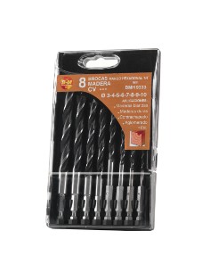 EST. BROCA MADERA M/HEX.3-10 MM REF.9333